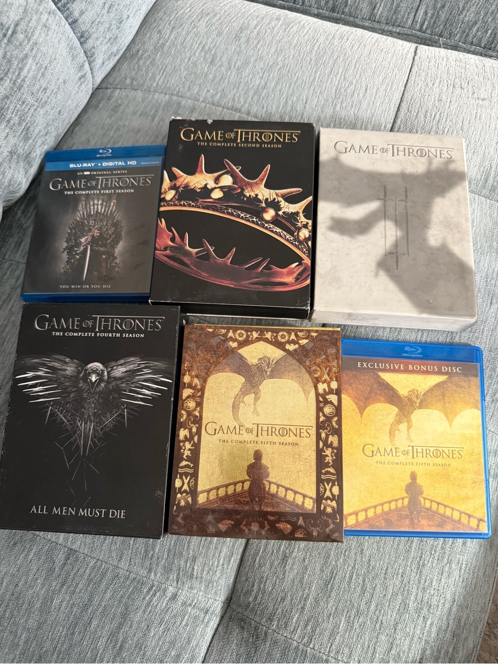Game of thrones season 1-5